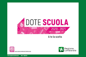 DOTE SCUOLA 2020/2021 E BORSE DI STUDIO STATALI 2019/2020